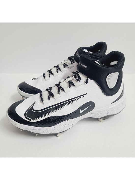 NEW Nike Alpha Huarache Elite 4 Mid Baseball Cleats FD2744-107 Size 9 White main image 6